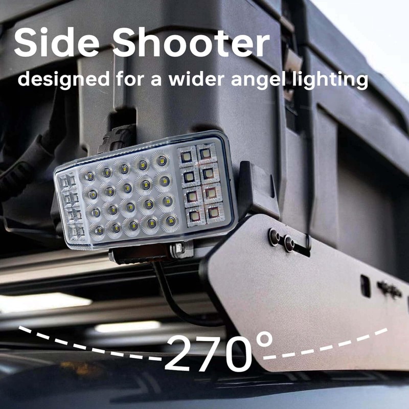 HOZILIFE Side Shooter LED Light Pods, LED Tractor Work Lights