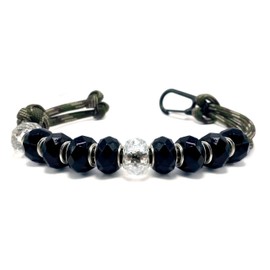 LAMIBEE 10 Beads Counter Stroke, Golf Basketball Count Stroke Score, Large 10inch with Clip and Durable 550 lbs Paracord String Hand-Braided, Easy Scorekeeping (Black)