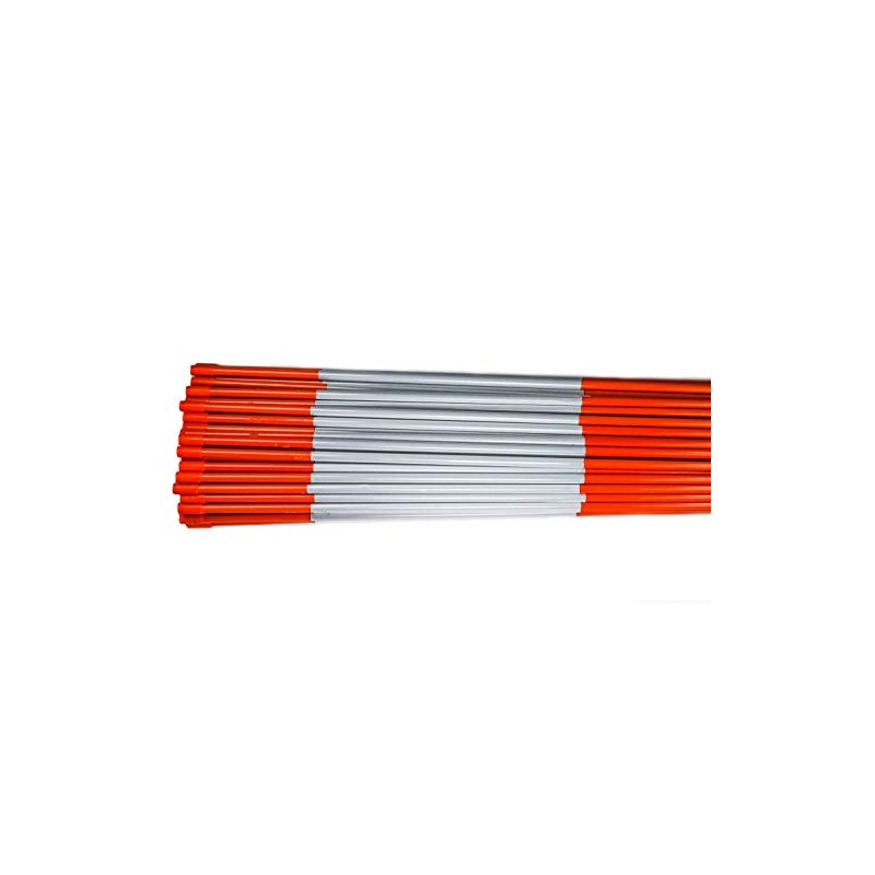 4ft Orange Driveway Markers - Reflective Tape, Pointed Tip, Armor
