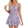 COLIZERE Traje de Baño Mujer Completo con Falda Cuello en