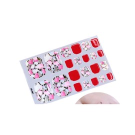 Generic 22Pcs Toe Nail Glitter Gold Spots Polka Dots Figure Marble Sticker Gd057 Nail Wraps Stickers Manicure Supplies for Women Nails Full Long Lasting Easy Apply and Remove