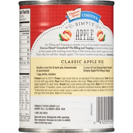 Duncan Hines Comstock Simply Pie Filling, Apple, 21 Ounce (Pack of 8)