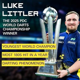Target Darts Luke Littler World Champion K-Flex Flights und Schaftsystem, No.2 | The Nuke 2025 Edition K-Flex, All-in-One integrierte Flights und SchÃ¤fte (3er Pack) â Medium, 33mm