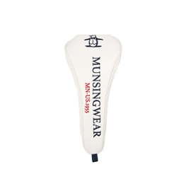 Muning Wear MG5SHC01M Men's WH00 Headcover, Classic Driver, For DR, Magnetic Closure, Supports 460cc, WH00 (white)