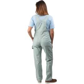 Liberty Womens Washed Duck Bib Overalls, Frosted Sage, 2X-Large