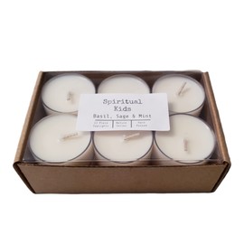 Basil, Sage & Mint Natural Soy Wax 12ct Tealights Hand Poured with Fragrant/Essential Oils