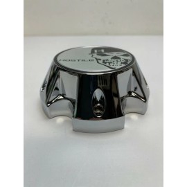 Hostile Special Edition Skull Logo Chrome Wheel Center Cap C-8016-C HC-5003