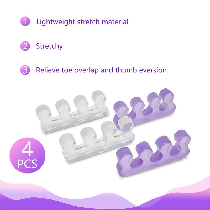 SUNFATT Toe Separators for Pedicure,Toe Spacer,Toe Separators use for Separation