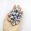 30Pcs Silicone Printed Beads Alien Print Beads 15mm Unique Alien