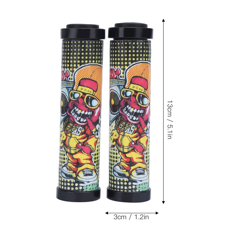 Handlebar Grips Fashionable Pattern Comfortable Cycling Equipment for Mountain BikesF
