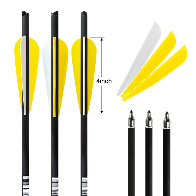REEGOX Crossbow Bolts 16/18/20 inch Bio Crossbow Arrows with Moon