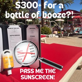 Hidden Flask - Set of 2 XL 12 ounce Flasks for Liquor Disguise Looks Like Real Sunscreen - Always Drink Responsibly