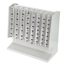 HMF 4700-07 Coin Sorter Counter, Money Box 21 x 10 x 19,5 cm , light gray, incl. EURO Coin Tray