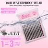 AILAISHI Lash Clusters Kit, DIY Cluster Eyelash Extensions 5‑18mm,144pcs Fluffy
