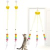 WOLMIK Pack of 2 Hanging Cat Toy, Interactive Cat Toy,