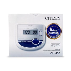 Citizen CH-452 Medidor de Presión Arterial, blanco/azul