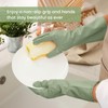 Rubber Cleaning Gloves for Dishwashing, 4 Pairs Reusable Kitchen Gloves