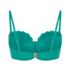 Hunkemöller Padded Strapless Underwired Bikini Top Scallop Cup E+, Hkm