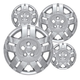 Fuel Rider 17 inch Chrome ABS Hubcap Wheel Covers Compatible with 2011-2014 Dodge Avenger (Set of 4) Wheelcovers for 17 inch Standard Steel Wheels- Auto Tire Cover Replacement Exterior Cap Cover