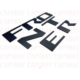 BEST HOT TX Matte Black Raised Tailgate Letters for 2022 Nissan Frontier Plastic Inserts