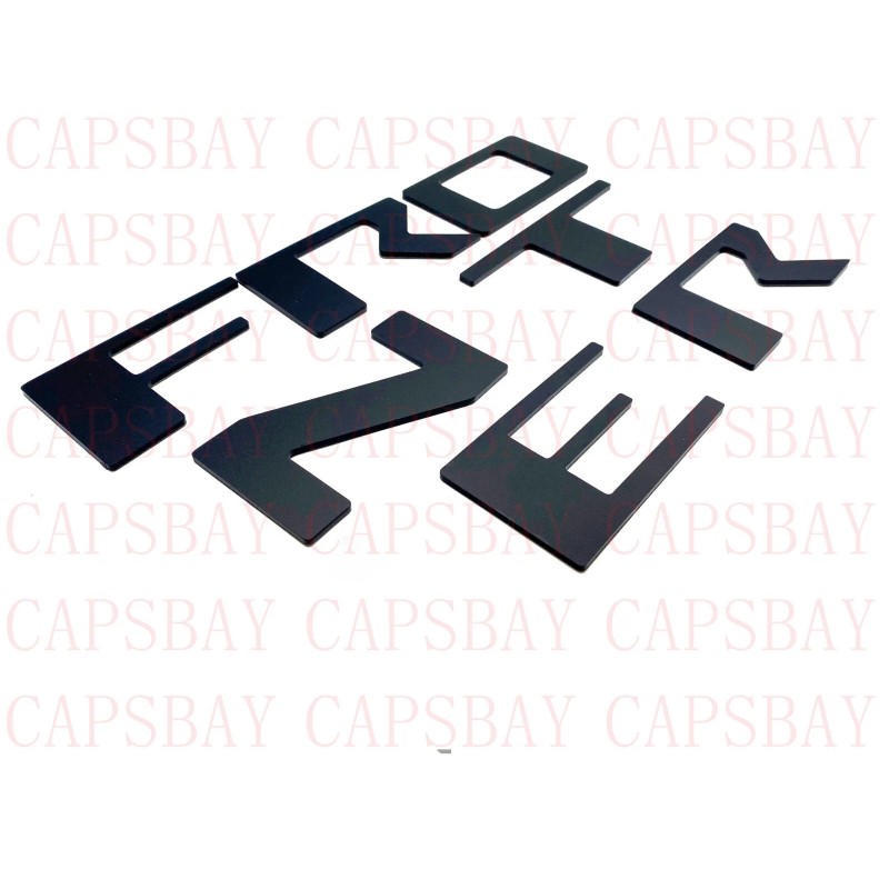 BEST HOT TX Matte Black Raised Tailgate Letters for 2022