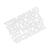 TEHAUX Alphabet Shaped Cutting Dies Carbon Steel DIY Stencils for