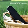 hecef Reusable Stainless Steel Travel Cutlery Set with Case –