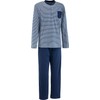Erwin Müller Men's Single Jersey Pyjamas, navy