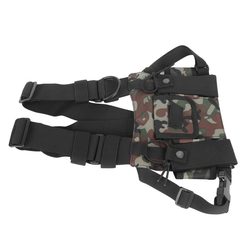 Radio Chest Harness 2 Pockets Oxford Cloth Adjustable Vest Rig