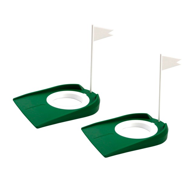 2 Pack Golf Putting Cup Plastic Training Aids Indoor Outdoor