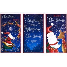 Design By Violet Christmas Money Wallet Envelopes for Gift Cards and Vouchers Xmas Merry Christmas 3 Assorted Designs Christmas Eve