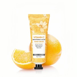 NEUTRIHERBS Vitamin C Hand Cream for Dry, Cracked Hands, Lightweight Hand Moisturiser, Soft Brighten Nourish Hand, Protect Skin, Nails, Cuticles with Cherry Blossom Scent, 2.64 oz