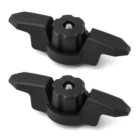 NOWHYX Kayak Anchor Cleat, 2Pcs Line Cleat for Kayak Track Mount, Track Mount Line Cleat for Rail Mount Kayaks Accessories(Black,Size:2pcs)
