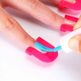 DIY Nail Tip Manicure Application Guide Protector Clip (W893B82) / 셀프 네일 팁 매니큐어 바르기 가이드 프로텍터 클립 (W893B82)