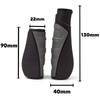 Ergonomic Bicycle Grips, Long and Short Design for Rotary Switch,