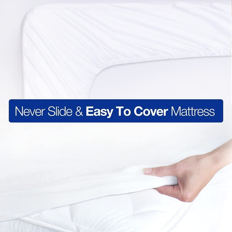 Sapphire Collection Luxury Percale Non Iron Silver Fitted Sheet Size