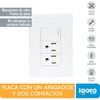 iGOTO PB414-B Placa de 3 Módulos, Apagadorador y 2 Controles,