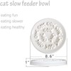 Lorde Slow Feeder Cat Bowls, Ceramic Fun Cat Slow Bowl