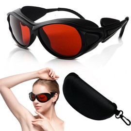 LADYPONYCSC Laser Safety Goggles, OD6+ Protection, 190-540nm Wavelength Range, UV, Blue and Green Laser Protection, Black