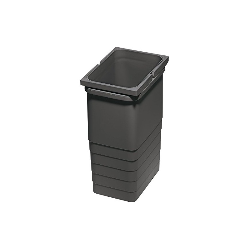 NINKA Abfallbehälter eins2vier/eins2fünf, 4,2 L, BxHxT: 153x170x230mm dunkelgrau