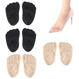 TEOZBLU 4 Paia Mittelfußpolster, Vorfußpolster Gel, Verhindert Schwielen und reduziert Schmerzen, Mittelfußpolster, Vorderfußpolster mit Gel-Pads