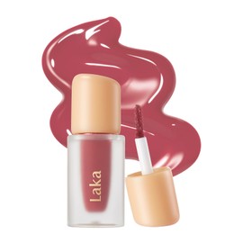 Laka Fruity Glam Lip Tint Mini #122 Rosy Rose, 1.9g/0.07oz., Glowing Lip Stain with Wide Color Spectrum, Hydrating & Lightweight Texture, Long-Lasting Bold Stain, Non-Sticky, Vegan, K-Beauty​