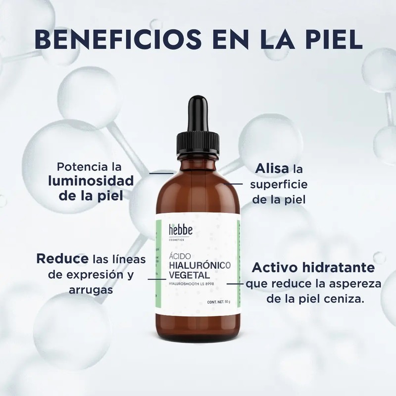 Acido Hialuronico Vegetal Líquido Puro Facial 50g