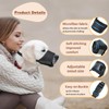 HEELE Dog Muzzle,Soft Nylon Muzzle Anti Biting Barking Chewing,Air Mesh