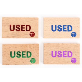 TOYGER USED Markers, 4 Pack, Wood