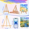 Jupwalz 24 Pack Wood Easels for Painting and Display (9
