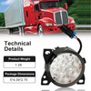 TINWID1919 LED Fog Light Lamp Set Replacement for Kenworth T660