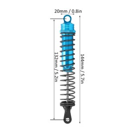 RC 144 mm Adjustable Oil Filled Shock Absorber for HSP HPI AXIAL 1 8 RC Car Off Road Racing (Blue)