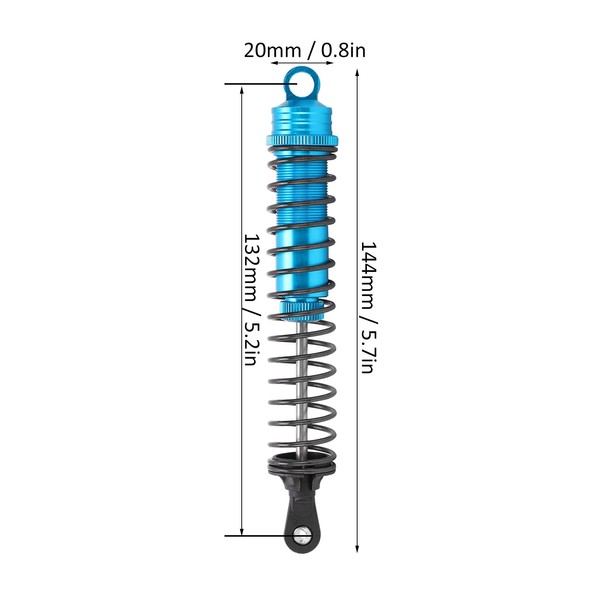 RC 144 mm Adjustable Oil Filled Shock Absorber for HSP