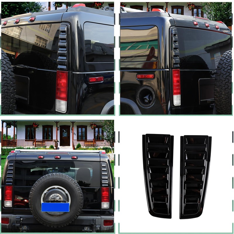 PIUGILH Rear Tail Light Lamp Vent Cover Compatible with Hummer